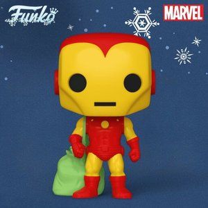 Funko Pop! Marvel Holiday Retro Iron Man Figure #1282!